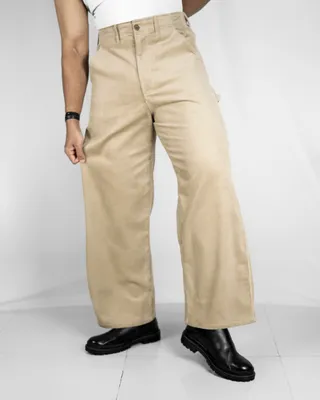 Basics Highwaisted Carpenter Pants in Tan