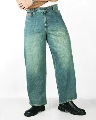 Basics Midwaisted Denim Pants In Vintage Indigo