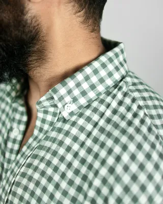 Basics Plaid Flannel Shirts in Willow Colourway