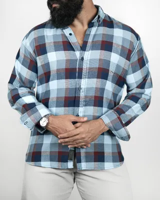 Basics Plaid Flannel Shirts in Multi Colourway