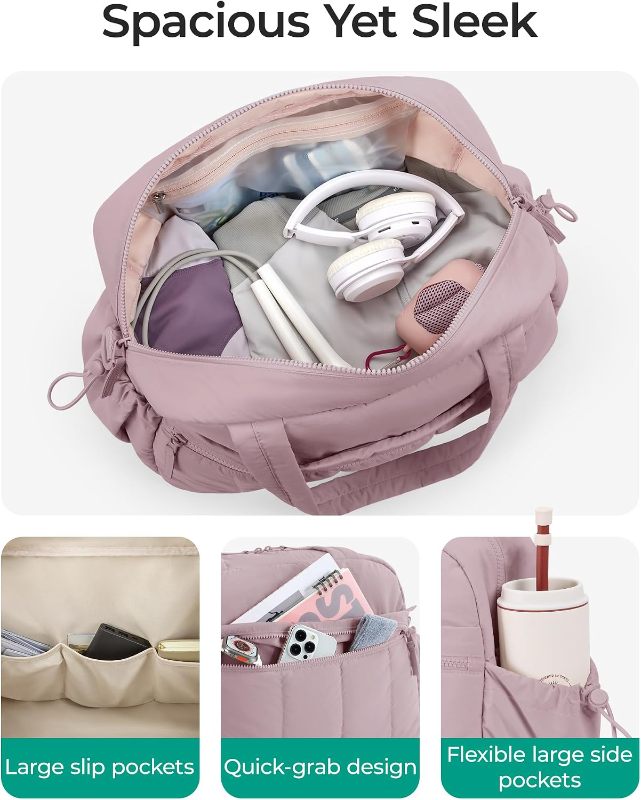 BAGSMART  Women’s Purple Gym & Travel Bag with Wet Pocket  Copy Copy