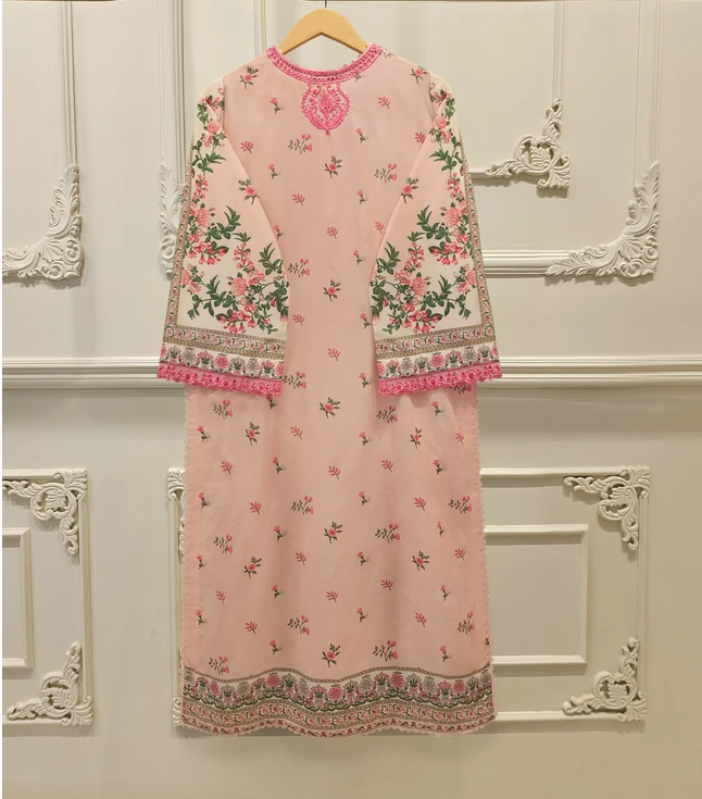 AGHA NOOR | 2 PIECE – EMBROIDERIED & DIGITAL PRINTED COTTON SUIT | S115586
