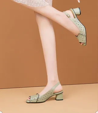 Ankle Strap Chunky High Heels 