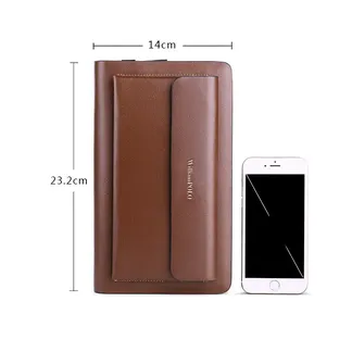 ZIPPER BROWN BUSINESS HAND BAG