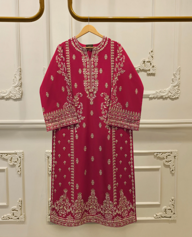 AGHANOOR  Sold out 2 Piece - Embroidered Cambric Suit S114323