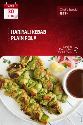 30 April 2026 - TODAY'S SPECIAL