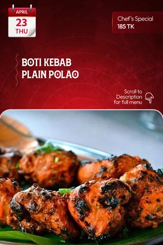 23 April 2026 - TODAY'S SPECIAL