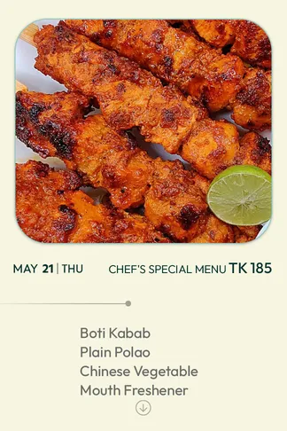 21 May 2026 - TODAY'S SPECIAL