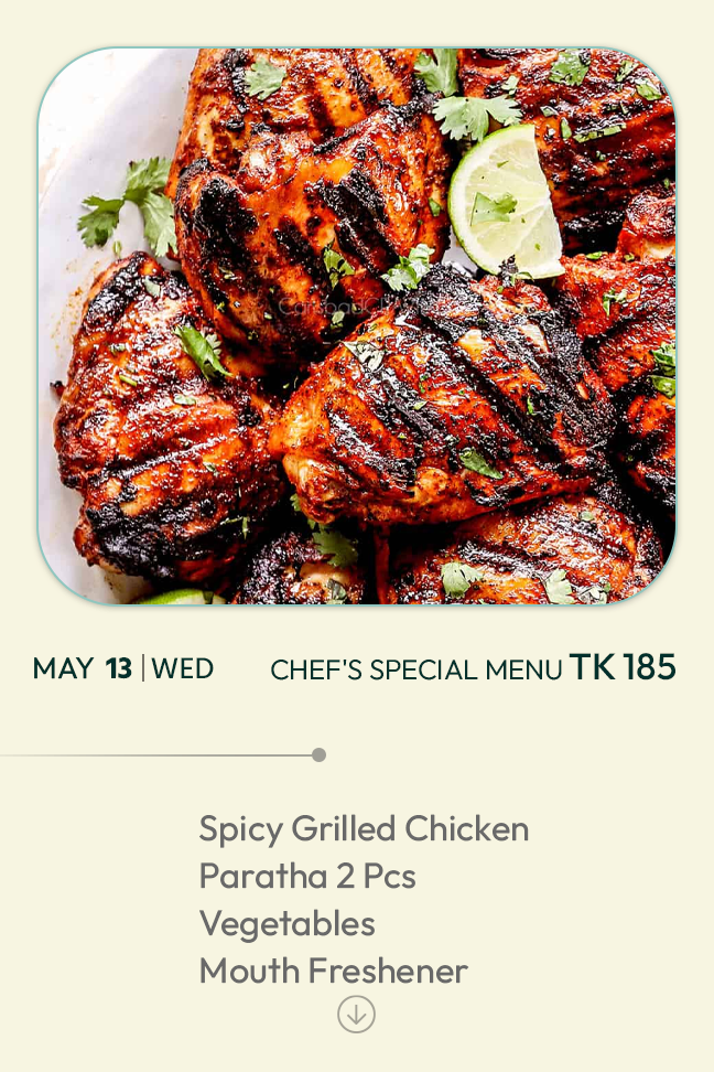 13 May 2026 - TODAY'S SPECIAL