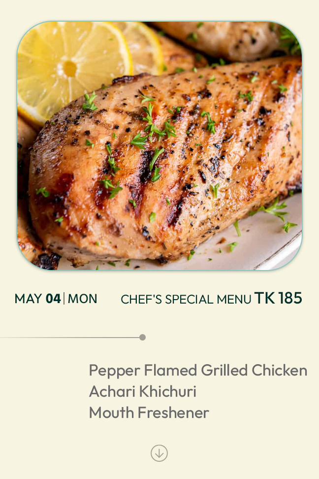 4 May 2026 - TODAY'S SPECIAL