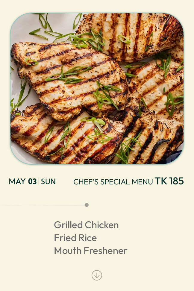 3 May 2026 - TODAY'S SPECIAL