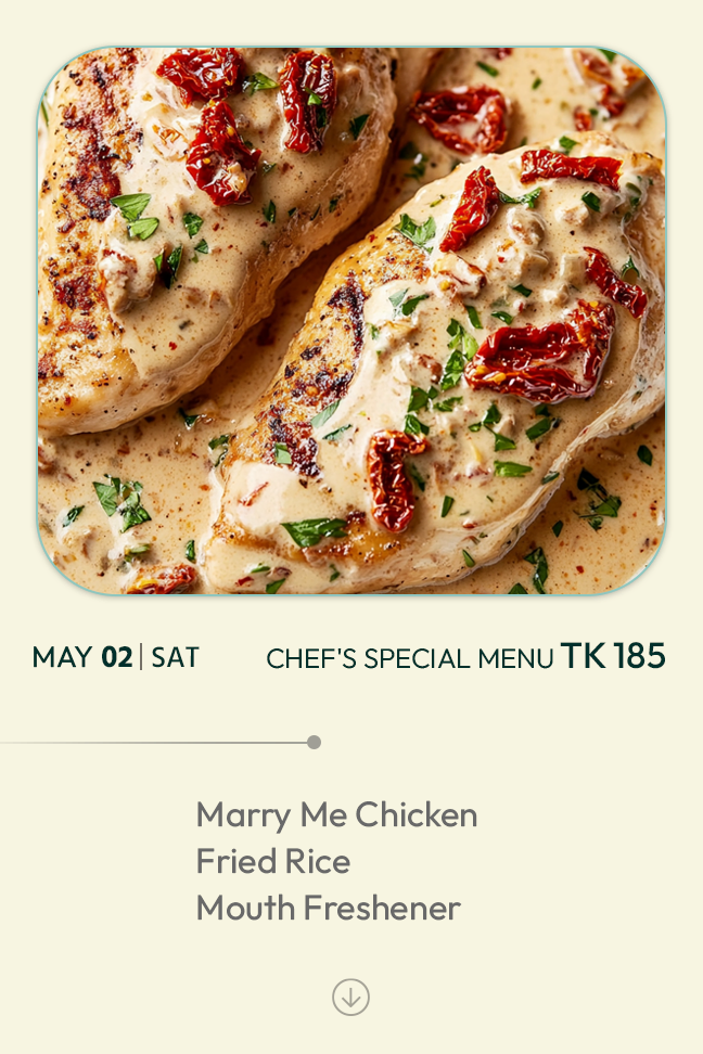 2 May 2026 - TODAY'S SPECIAL