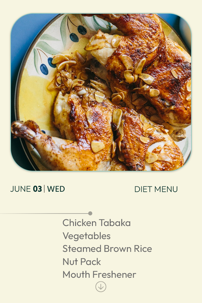 3 June 2026 - Diet