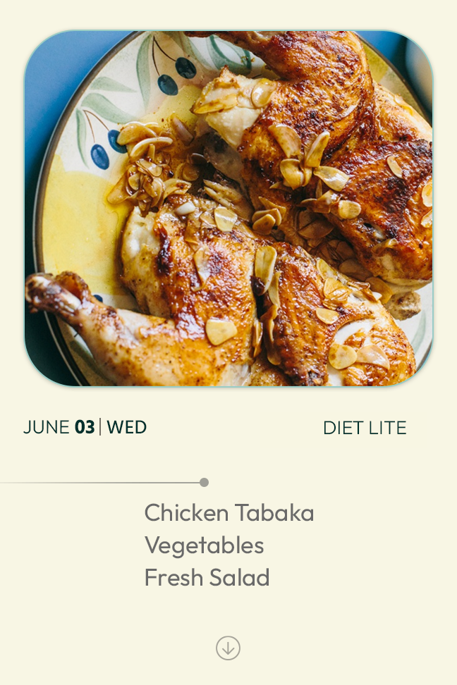 3 June 2026 - Diet