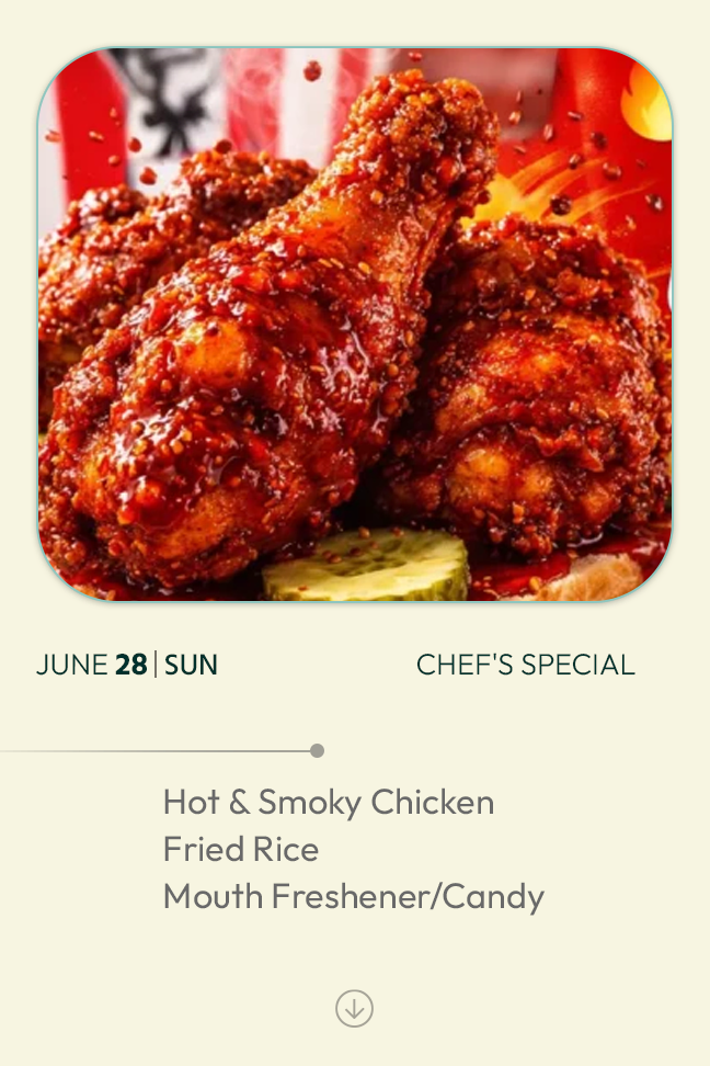 28 June 2026 - TODAY'S SPECIAL