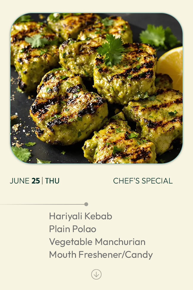25 June 2026 - TODAY'S SPECIAL