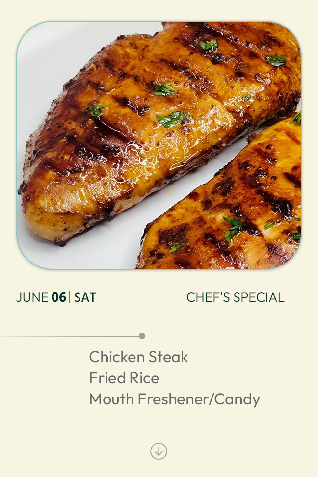 6 June 2026 - TODAY'S SPECIAL