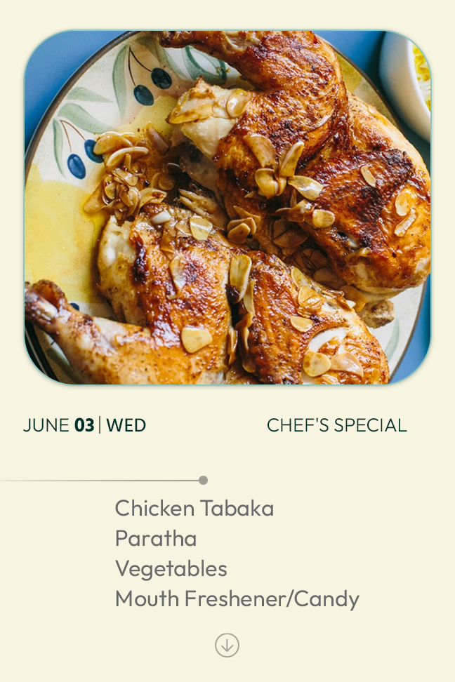 3 June 2026 - TODAY'S SPECIAL