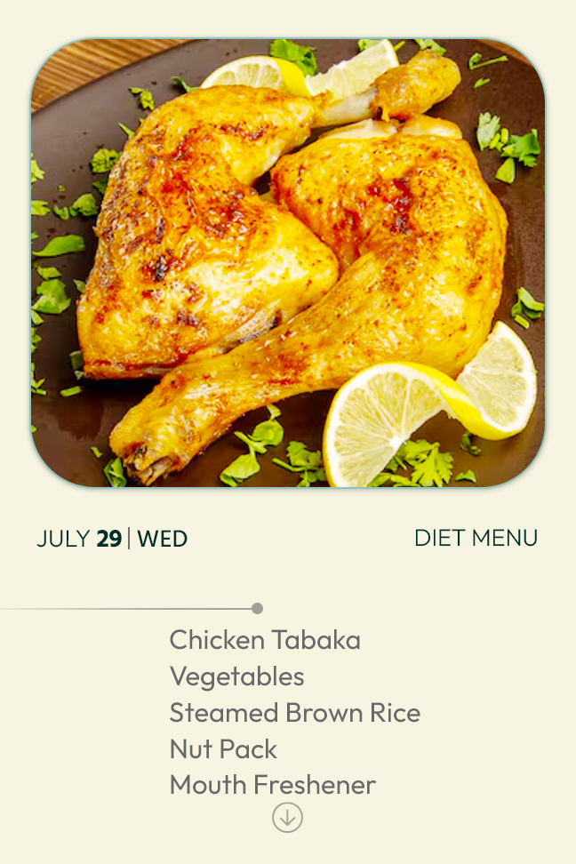 29 July 2026 - Diet