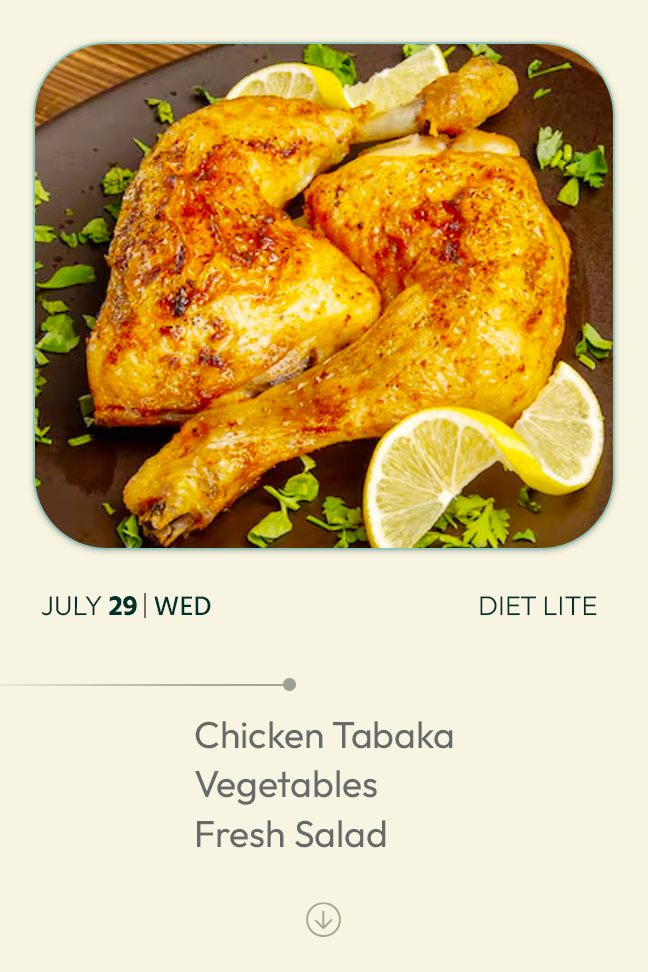 29 July 2026 - Diet