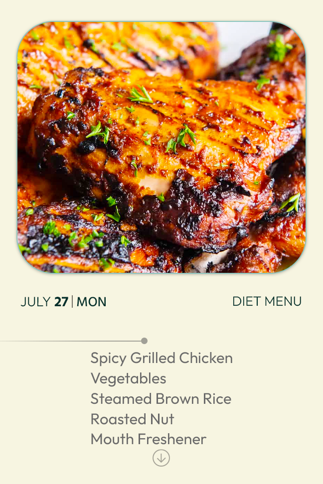 27 July 2026 - Diet