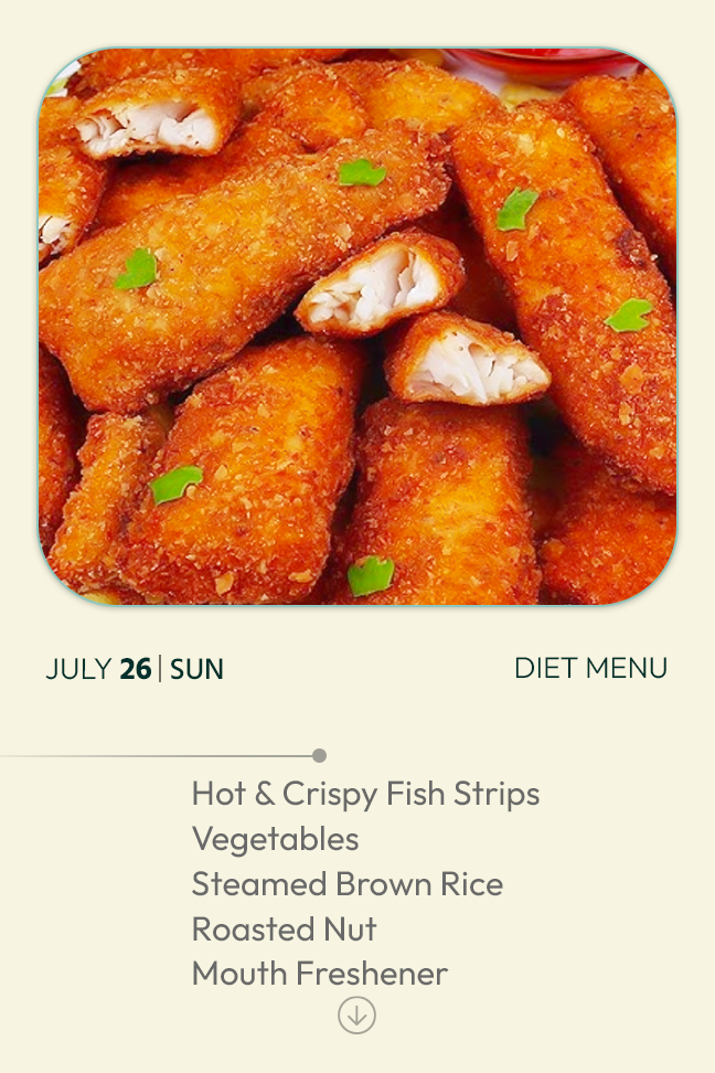 26 July 2026 - Diet