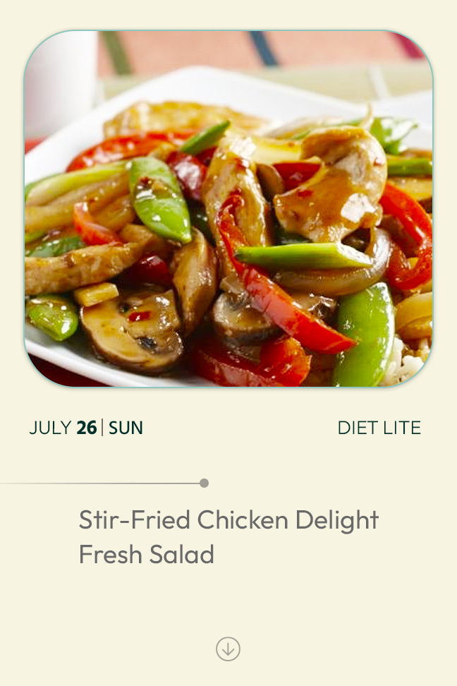 26 July 2026 - Diet