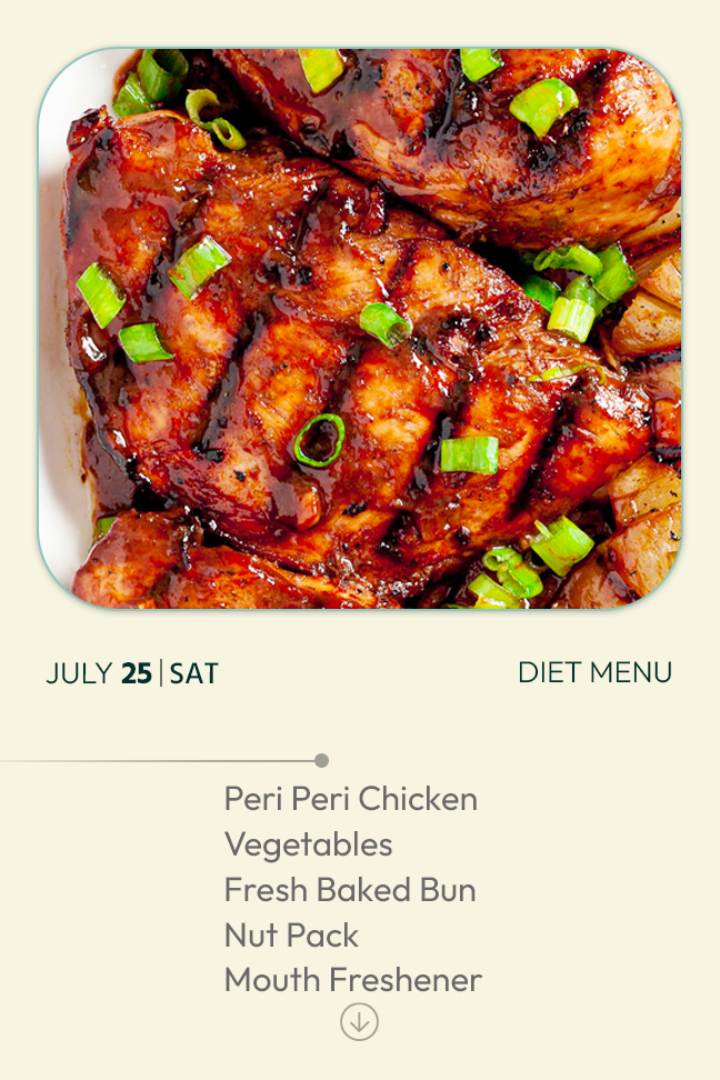 25 July 2026 - Diet