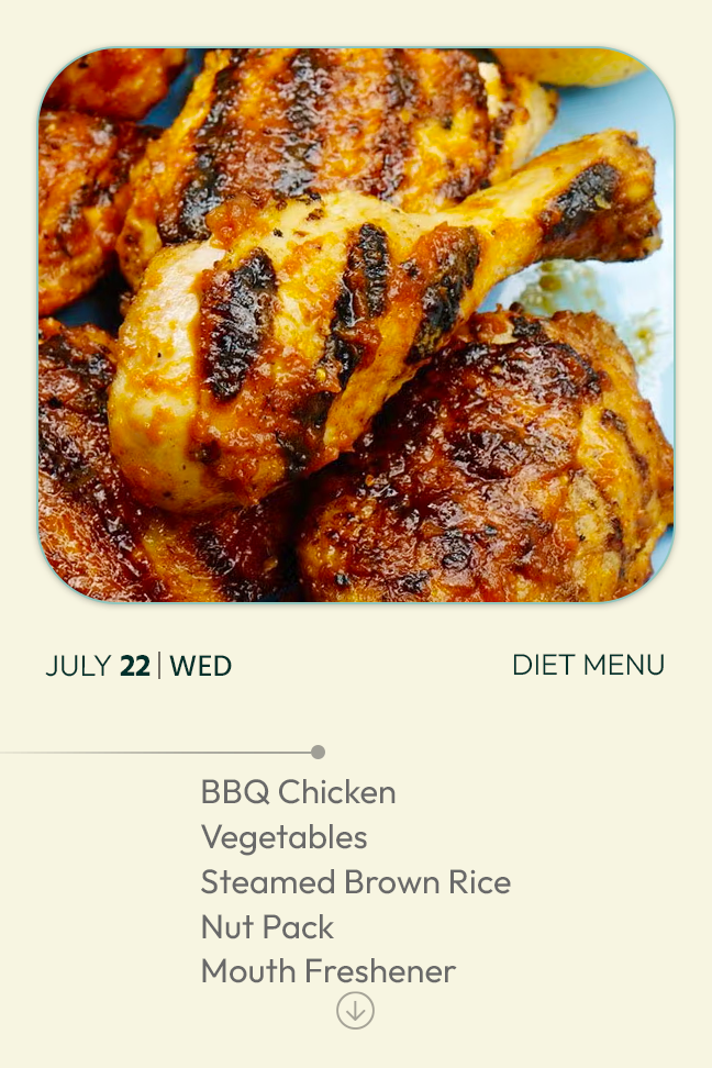 22 July 2026 - Diet