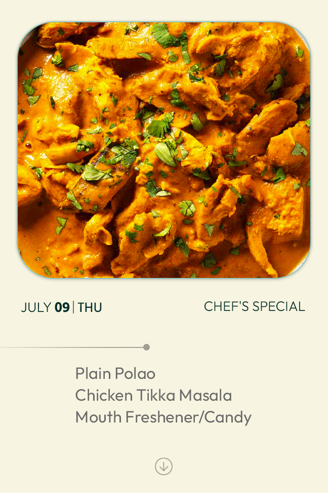 9 July 2026 - TODAY'S SPECIAL