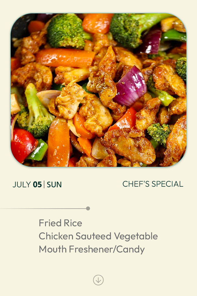 5 July 2026 - TODAY'S SPECIAL