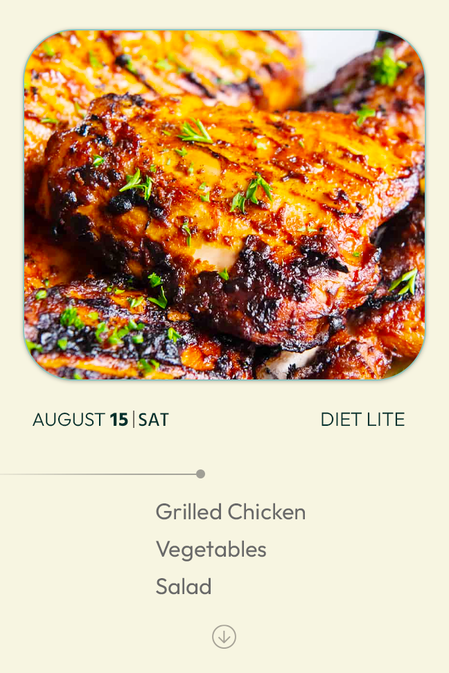 15 August 2026 - Diet