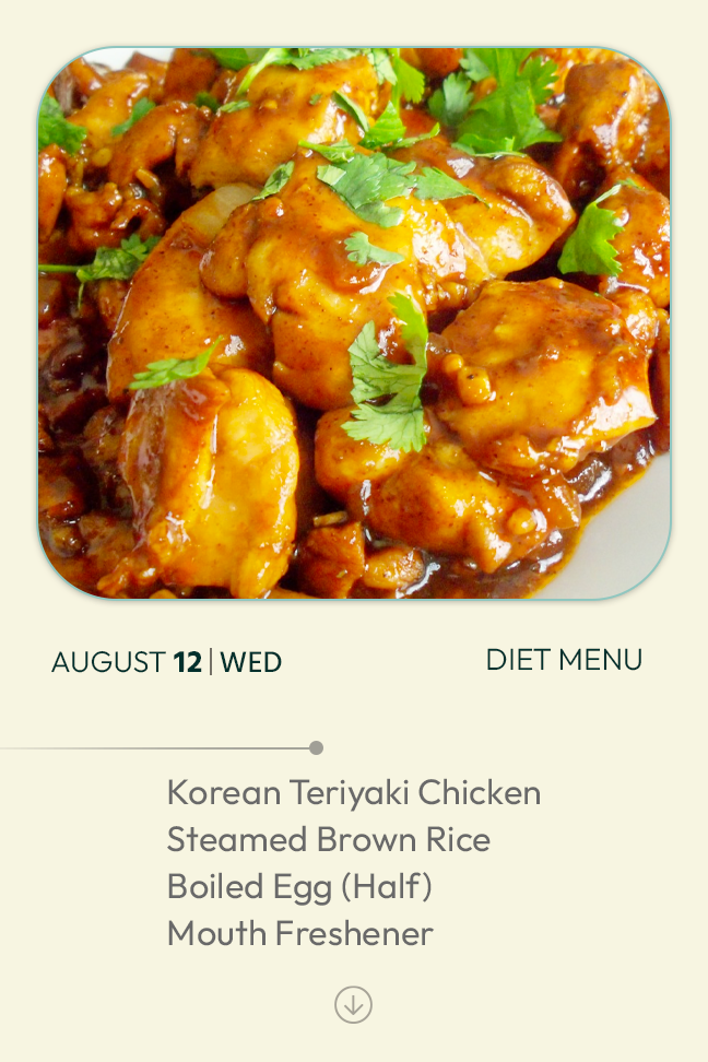 12 August 2026 - Diet