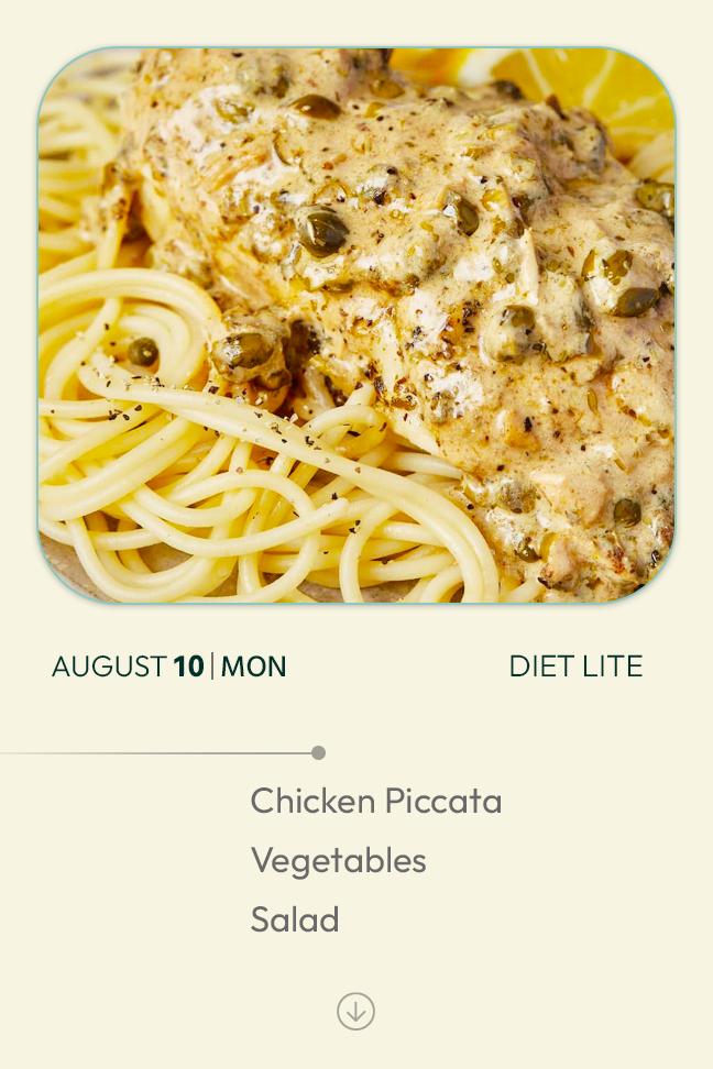 10 August 2026 - Diet