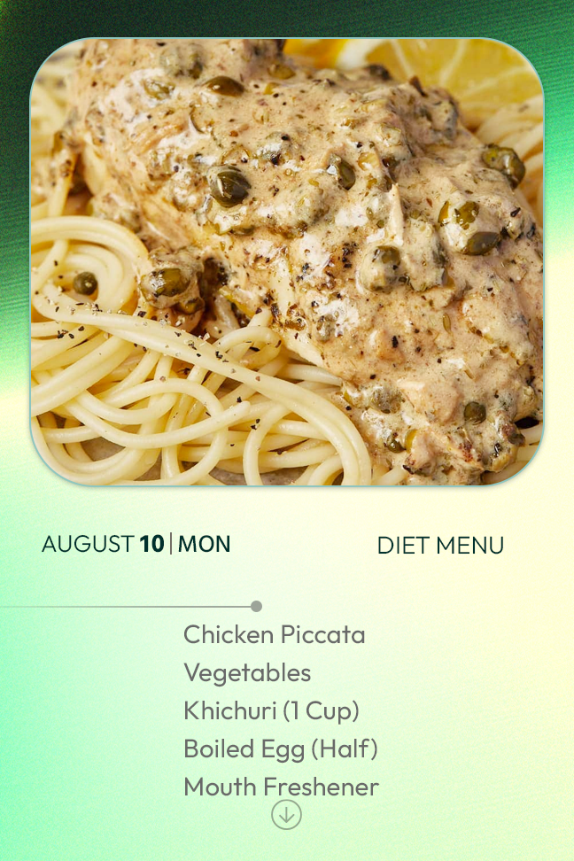 10 August 2026 - Diet