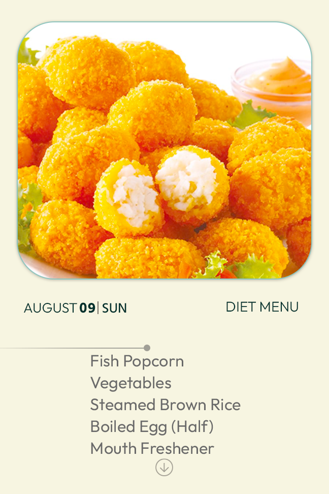 9 August 2026 - Diet