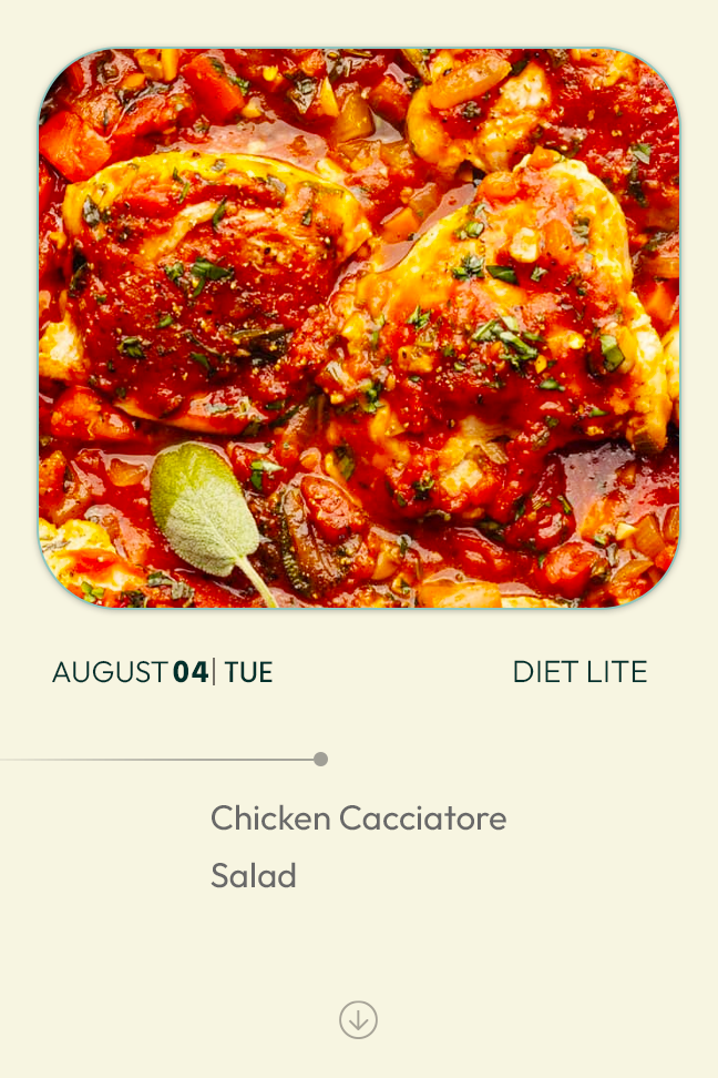 4 August 2026 - Diet