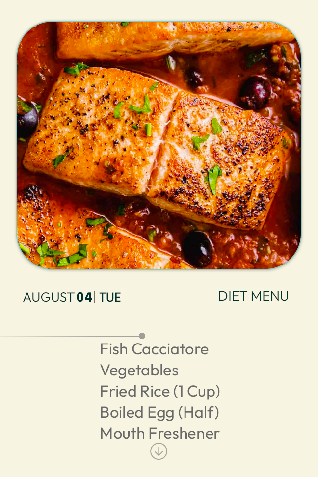 4 August 2026 - Diet