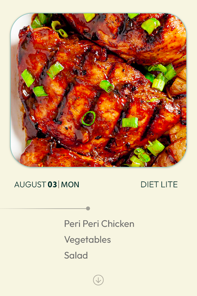 3 August 2026 - Diet