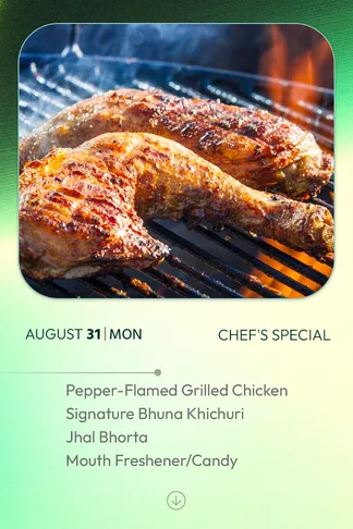 31 August 2026 - TODAY'S SPECIAL