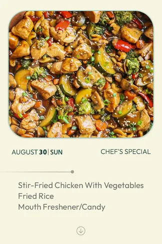 30 August 2026 - TODAY'S SPECIAL