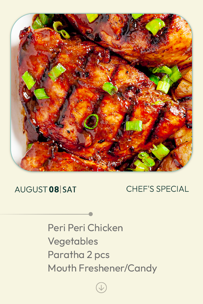 8 August 2026 - TODAY'S SPECIAL