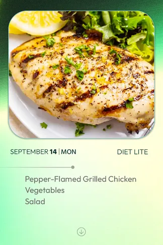 14 September 2026 - Diet
