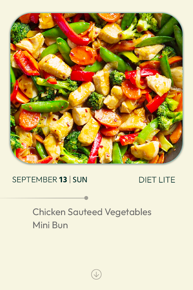13 September 2026 - Diet