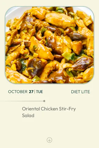 27 October 2026 - Diet
