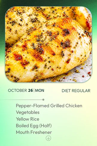 26 October 2026 - Diet