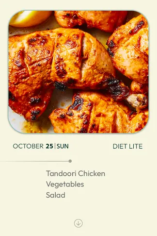 25 October 2026 - Diet