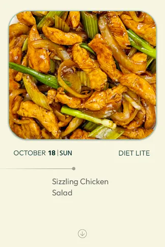 18 October 2026 - Diet