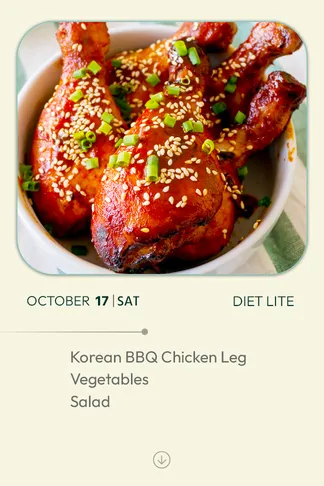 17 October 2026 - Diet