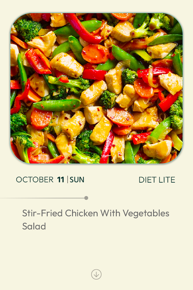 11 October 2026 - Diet